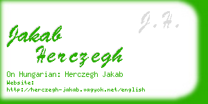 jakab herczegh business card